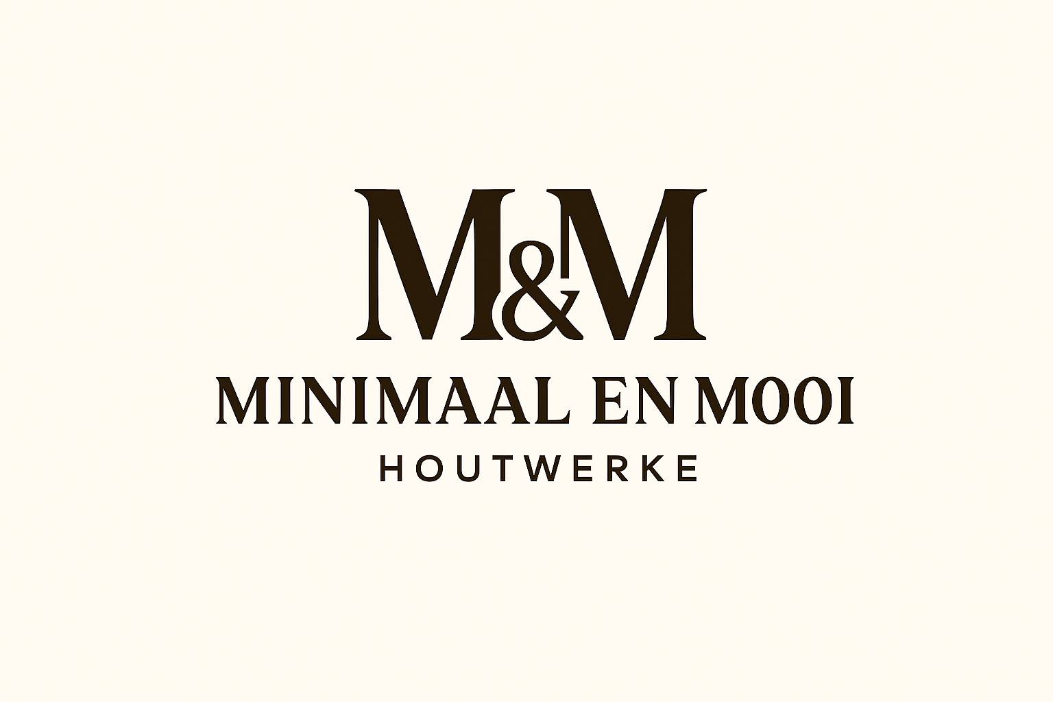 Minimaal en Mooi Houtwerke Logo